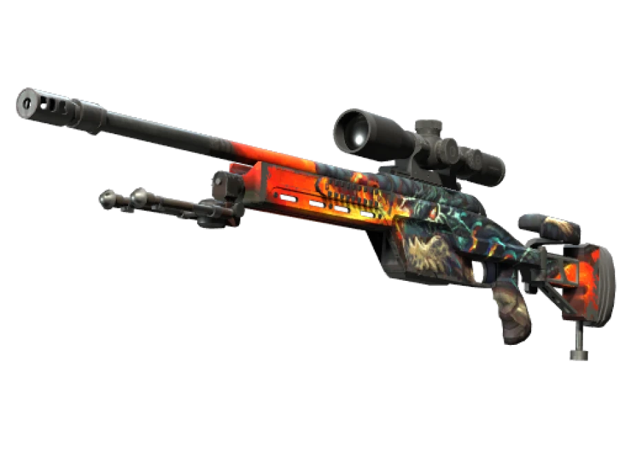 SSG 08 | Dragonfire (Well-Worn)