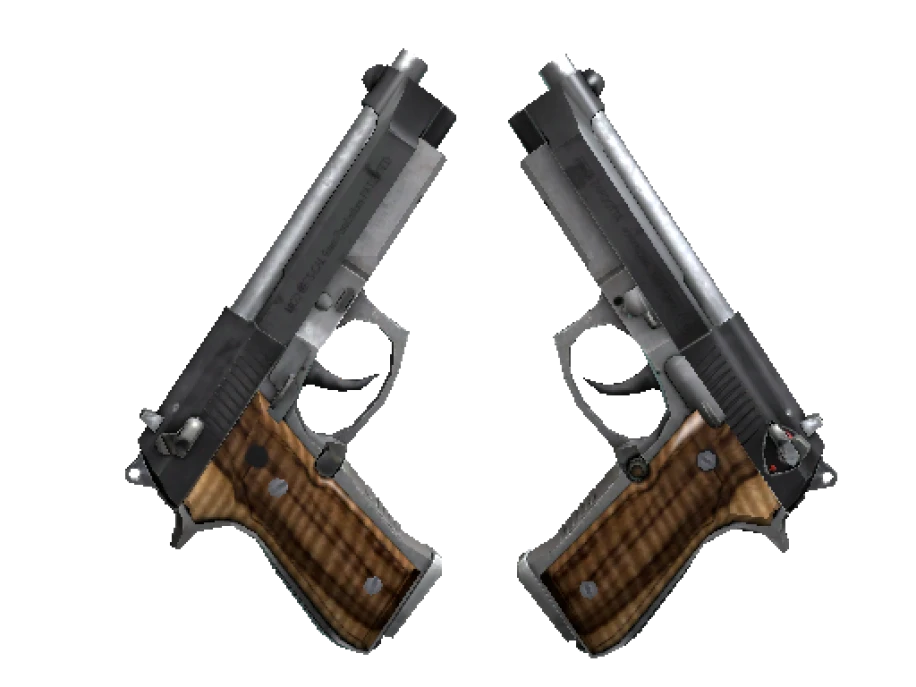 StatTrak™ Dual Berettas | Black Limba (Minimal Wear)