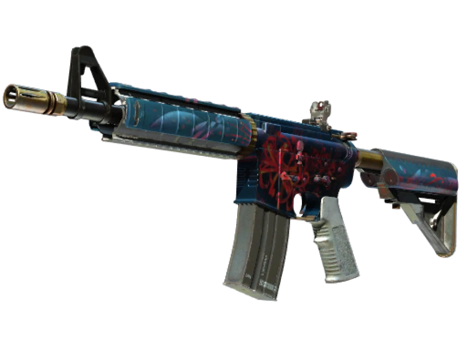 StatTrak™ M4A4 | Spider Lily (Well-Worn)