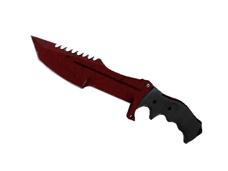 ★ StatTrak™ Huntsman Knife | Crimson Web (Well-Worn)